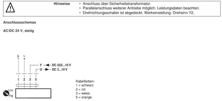 Электрическое подключение GR24A-SR-5 