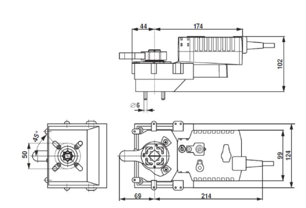 Габаритные размеры GRK24A-5 