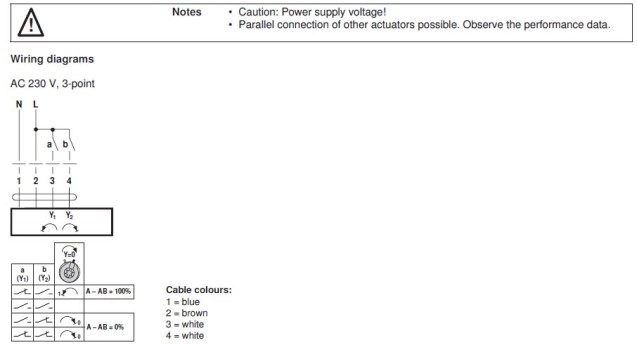 Электрическое подключение NRFD230A-3-S2-O 