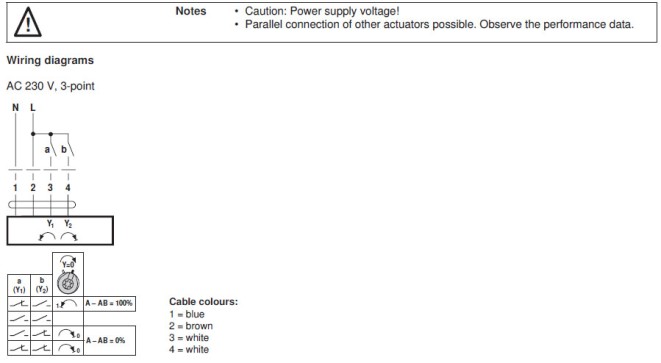 Электрическое подключение NRFD230A-3 
