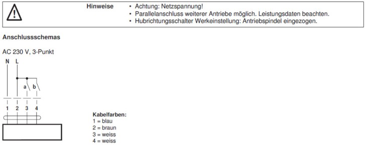 Электрическое подключение NVK230A-3 