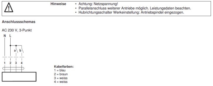 Электрическое подключение NVK230A-3 