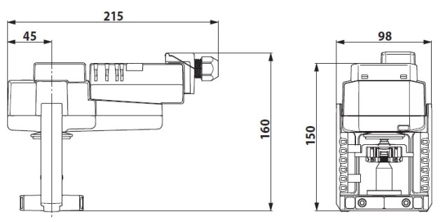 Габаритные размеры SV24A-SR-TPC 