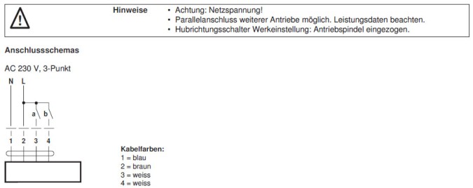 Электрическое подключение NVK230A-3 