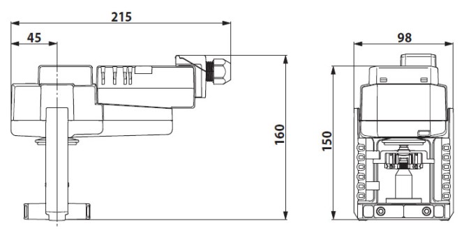 Габаритные размеры SV24A-SR-TPC 