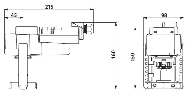 Габаритные размеры SV24A-SZ-TPC 