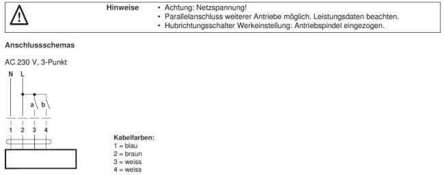 Электрическое подключение NVK230A-3 
